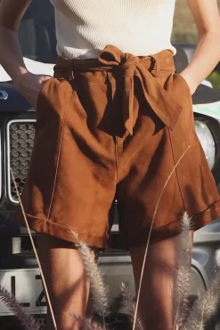 Jupes & Shorts|LA PETITE ÉTOILE Short Racine S Camel