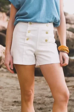 Jupes & Shorts|LA PETITE ÉTOILE Short Soukayna Blanc