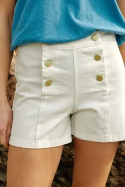 Jupes & Shorts|LA PETITE ÉTOILE Short Soukayna Blanc