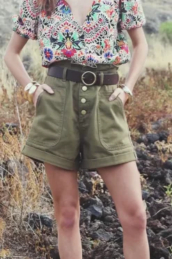 Jupes & Shorts|LA PETITE ÉTOILE Short Viggo Kaki