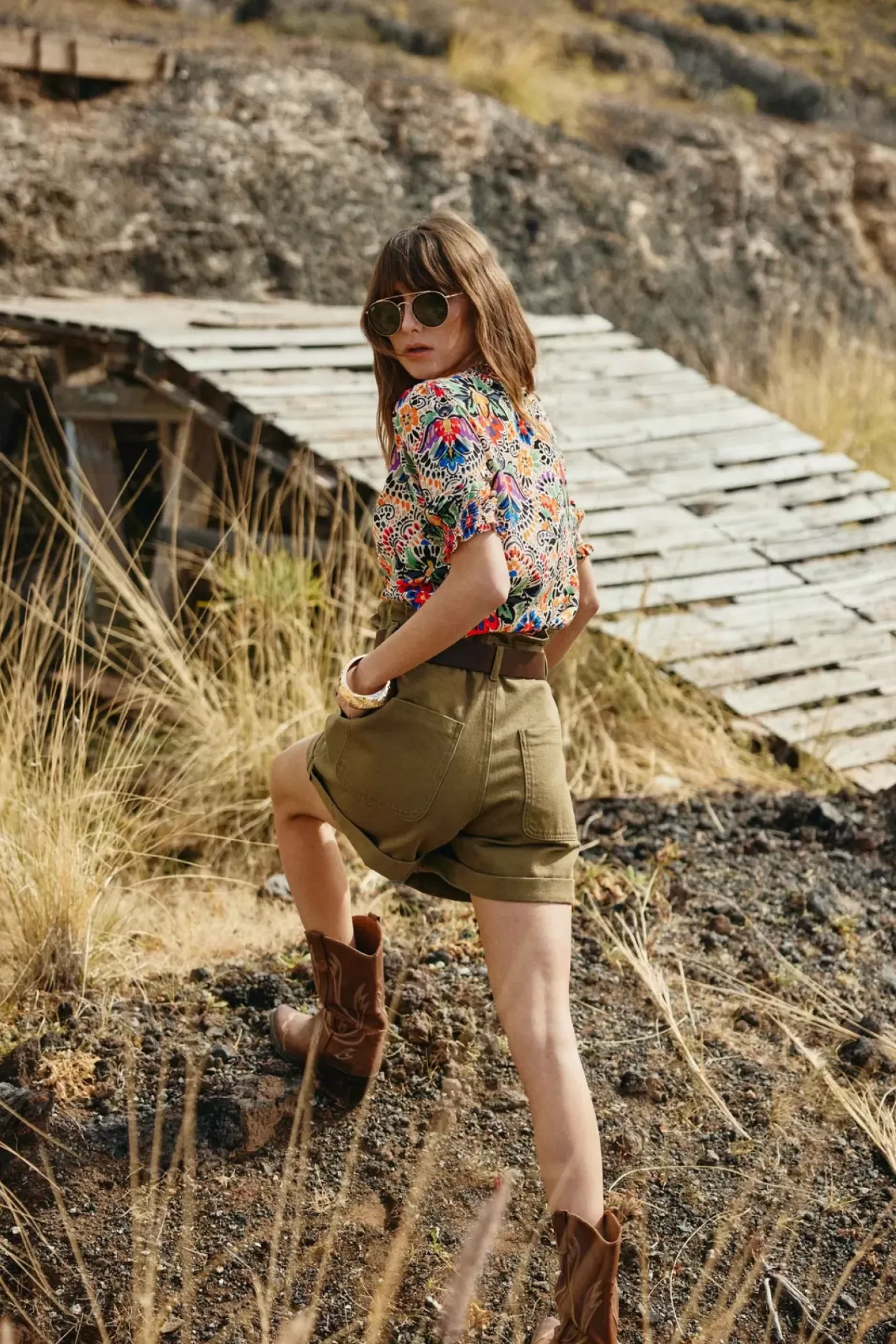 Jupes & Shorts|LA PETITE ÉTOILE Short Viggo Kaki