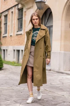Manteaux & Vestes|LA PETITE ÉTOILE Trench Farago Olive
