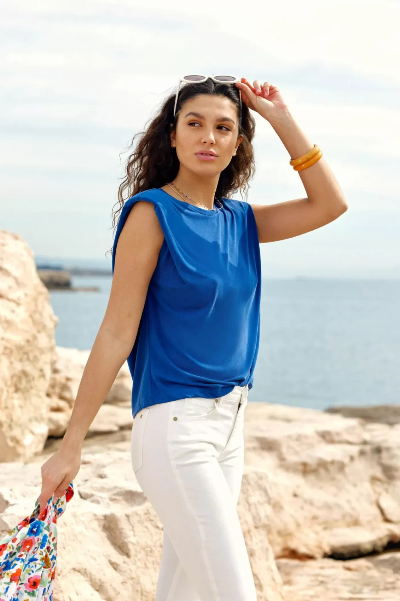 Tops|LA PETITE ÉTOILE T-Shirt Calix Marine