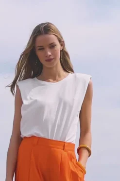 Tops|LA PETITE ÉTOILE T-Shirt Calix Blanc