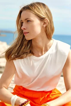 Tops|LA PETITE ÉTOILE T-Shirt Calix Blanc