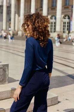 Tops|LA PETITE ÉTOILE T-Shirt Calliopy Marine