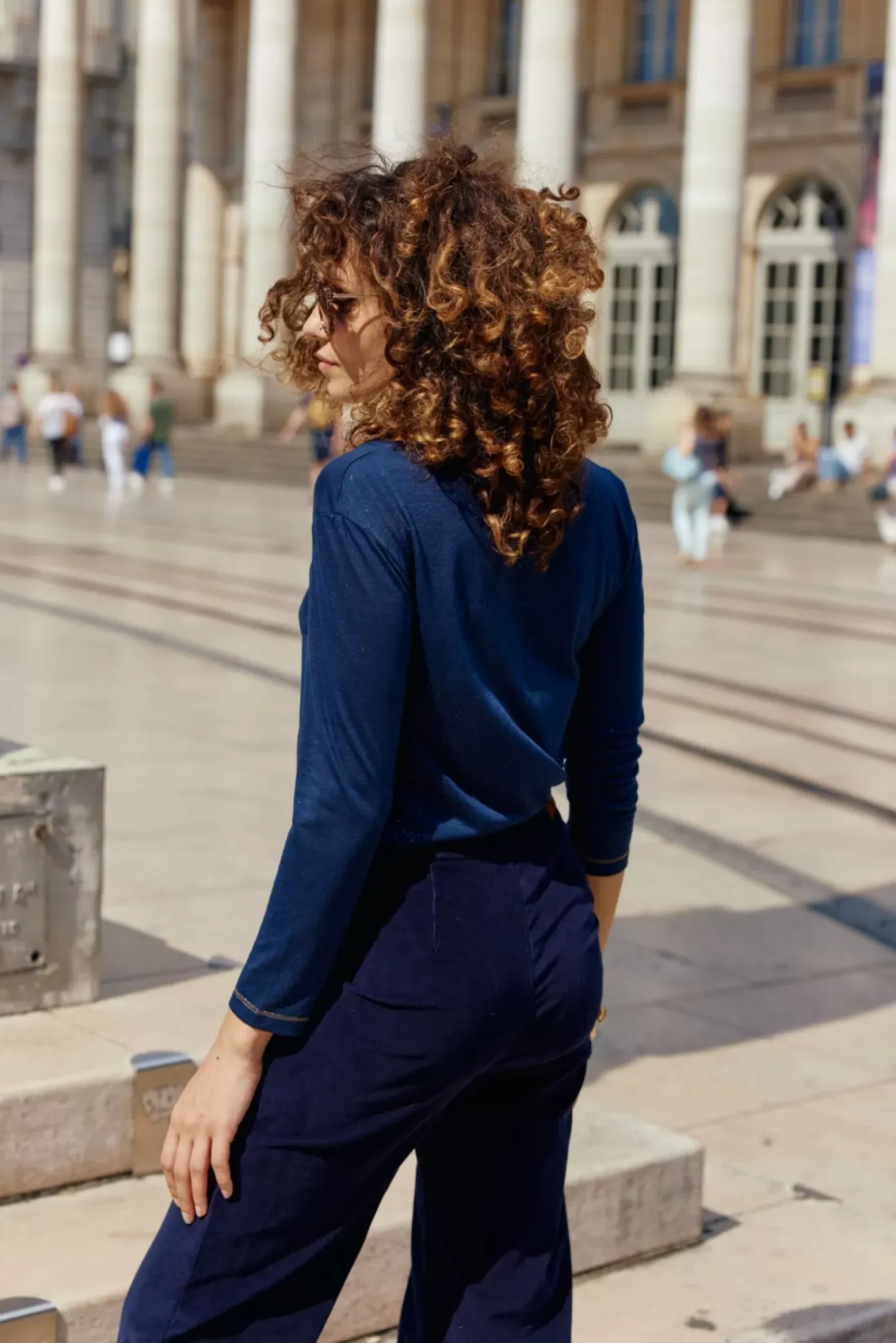 Tops|LA PETITE ÉTOILE T-Shirt Calliopy Marine