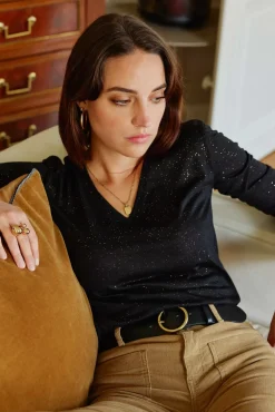 Tops|LA PETITE ÉTOILE T-Shirt Calliopy Noir