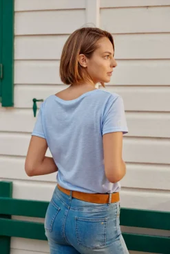 Tops|LA PETITE ÉTOILE T-Shirt Elvie Ciel