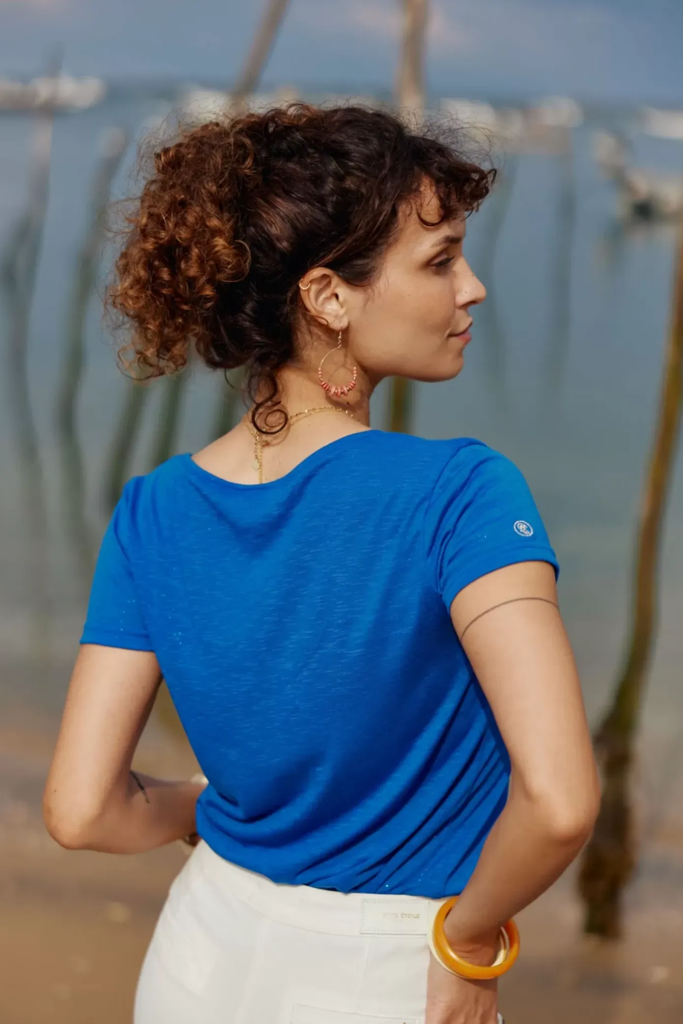 Tops|LA PETITE ÉTOILE T-Shirt Elvie Bleu