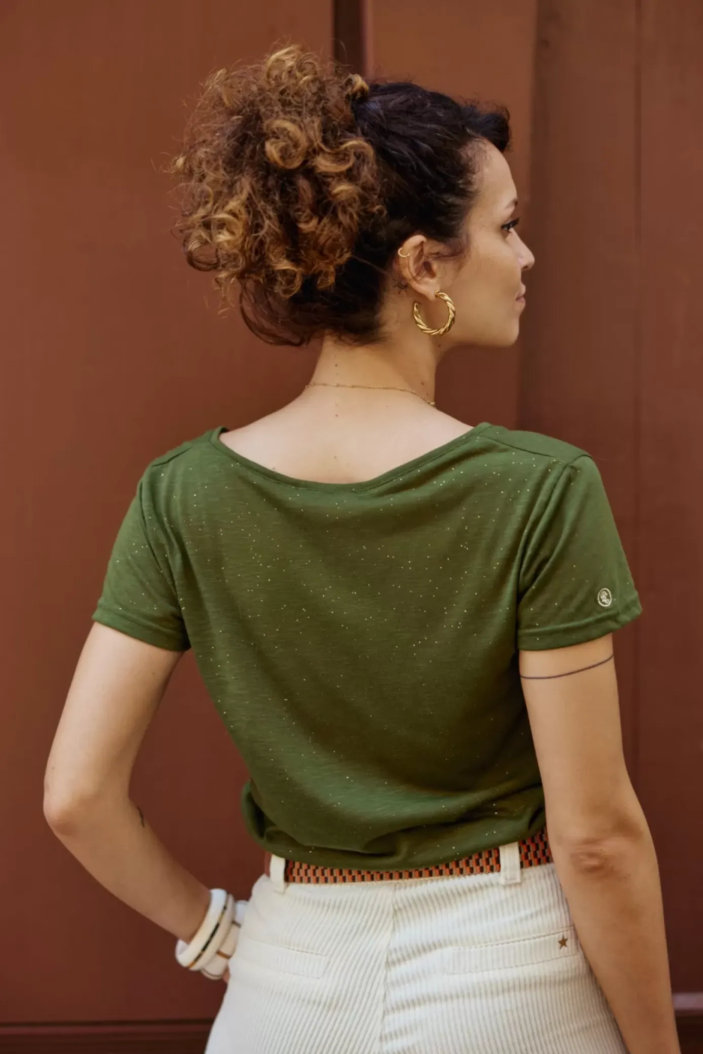 Tops|LA PETITE ÉTOILE T-Shirt Elvie Kaki