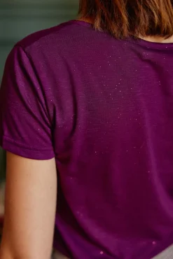 Tops|LA PETITE ÉTOILE T-Shirt Elvie Violine