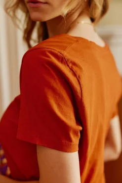 Tops|LA PETITE ÉTOILE T-Shirt Enjoy Caramel