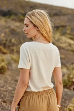 Tops|LA PETITE ÉTOILE T-Shirt Kayla Ecru
