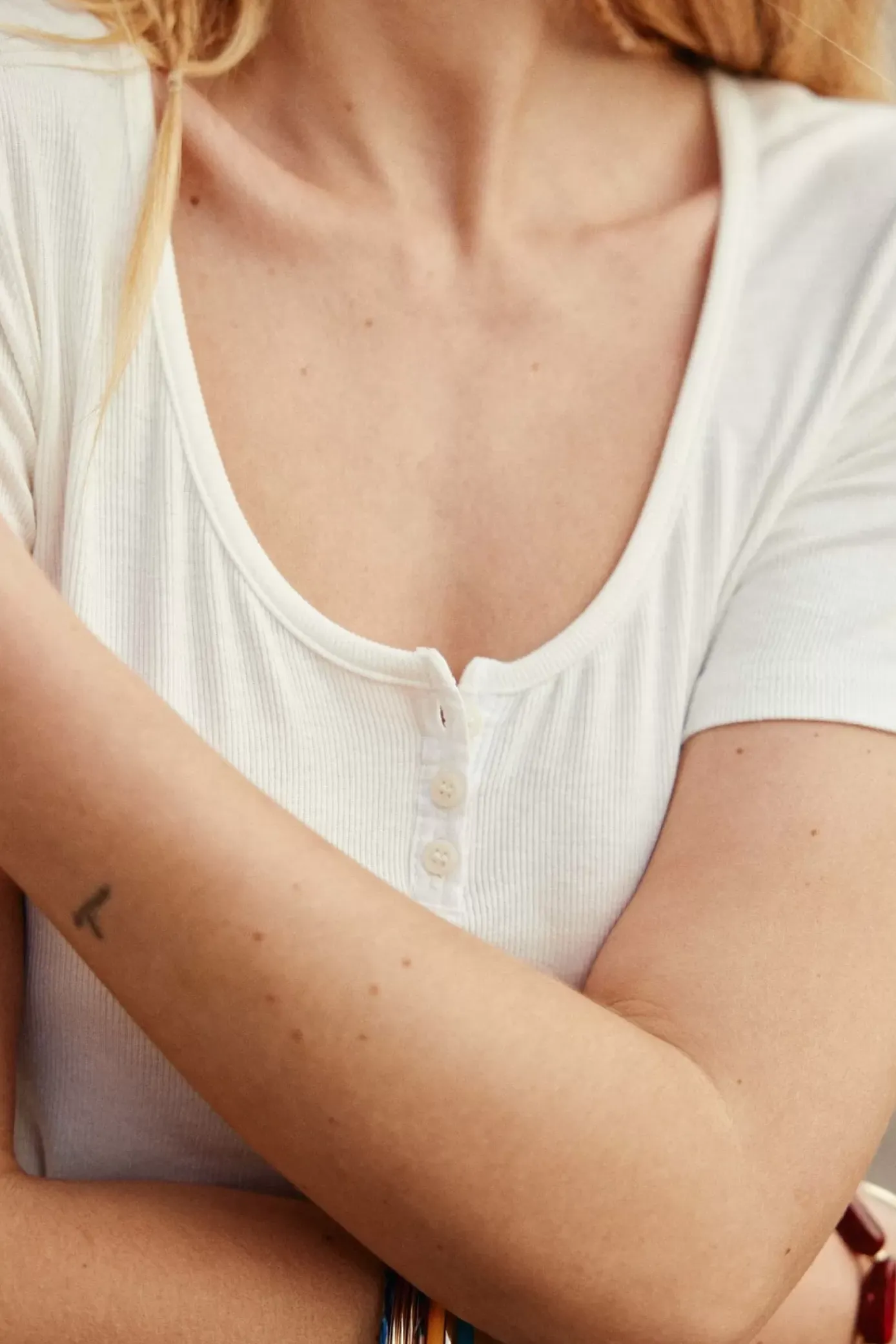 Tops|LA PETITE ÉTOILE T-Shirt Lamiaa Ecru