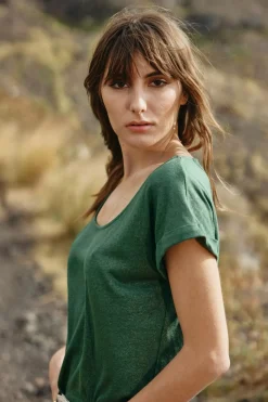 Tops|LA PETITE ÉTOILE T-Shirt Marwa Vert