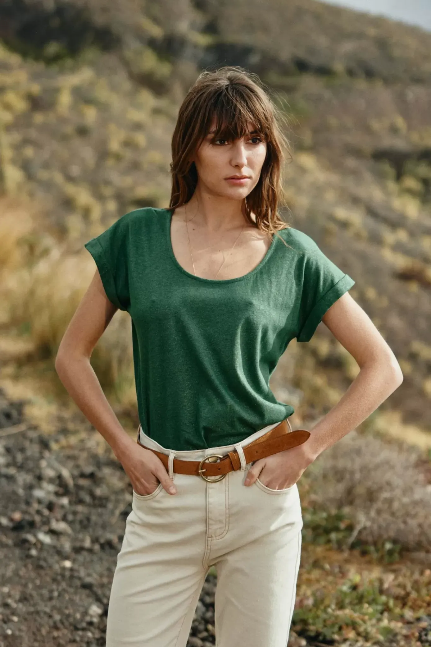 Tops|LA PETITE ÉTOILE T-Shirt Marwa Vert