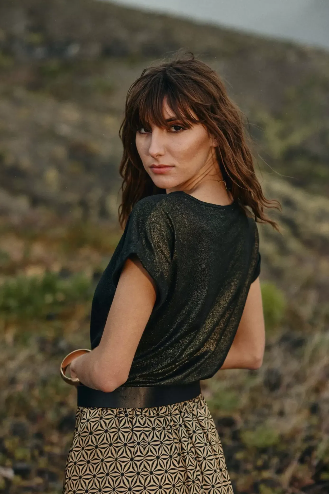 Tops|LA PETITE ÉTOILE T-Shirt Marwa Noir