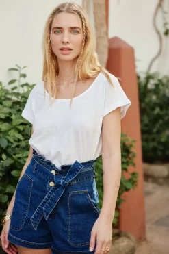 Tops|LA PETITE ÉTOILE T-Shirt Marwa Ecru