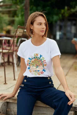 Tops|LA PETITE ÉTOILE T-Shirt Roll-In Blanc