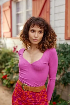 Tops|LA PETITE ÉTOILE T-Shirt Rosila Rose