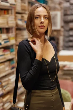Tops|LA PETITE ÉTOILE T-Shirt Rosila Noir