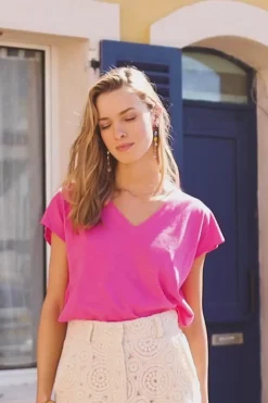 Tops|LA PETITE ÉTOILE T-Shirt Safia Fuchsia