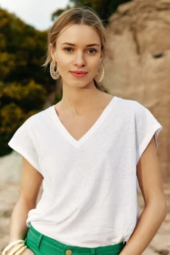 Tops|LA PETITE ÉTOILE T-Shirt Safia Blanc