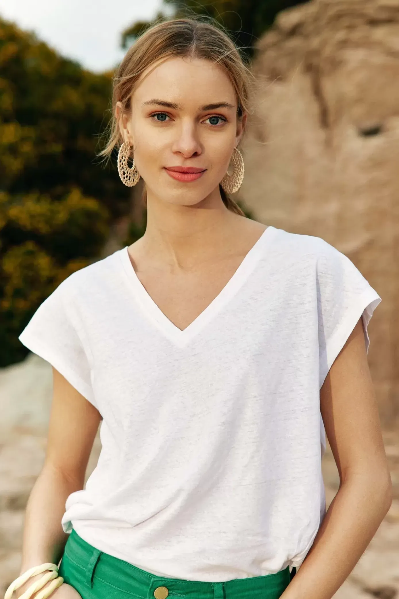 Tops|LA PETITE ÉTOILE T-Shirt Safia Blanc