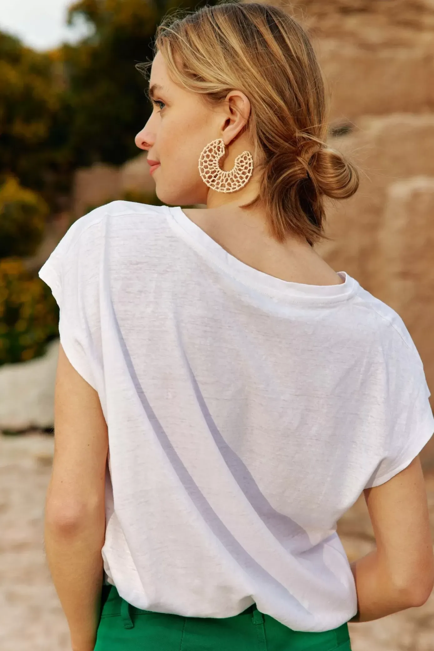 Tops|LA PETITE ÉTOILE T-Shirt Safia Blanc