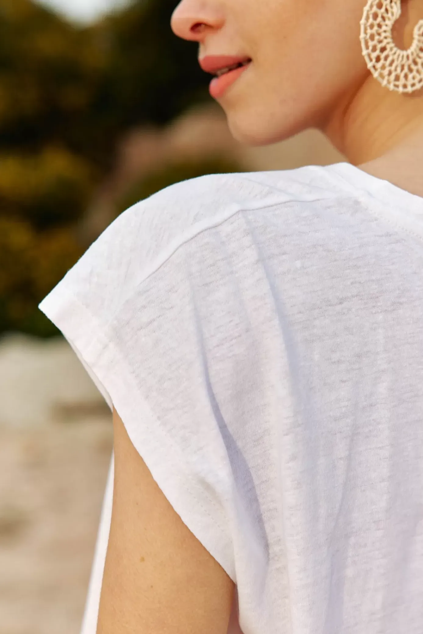 Tops|LA PETITE ÉTOILE T-Shirt Safia Blanc
