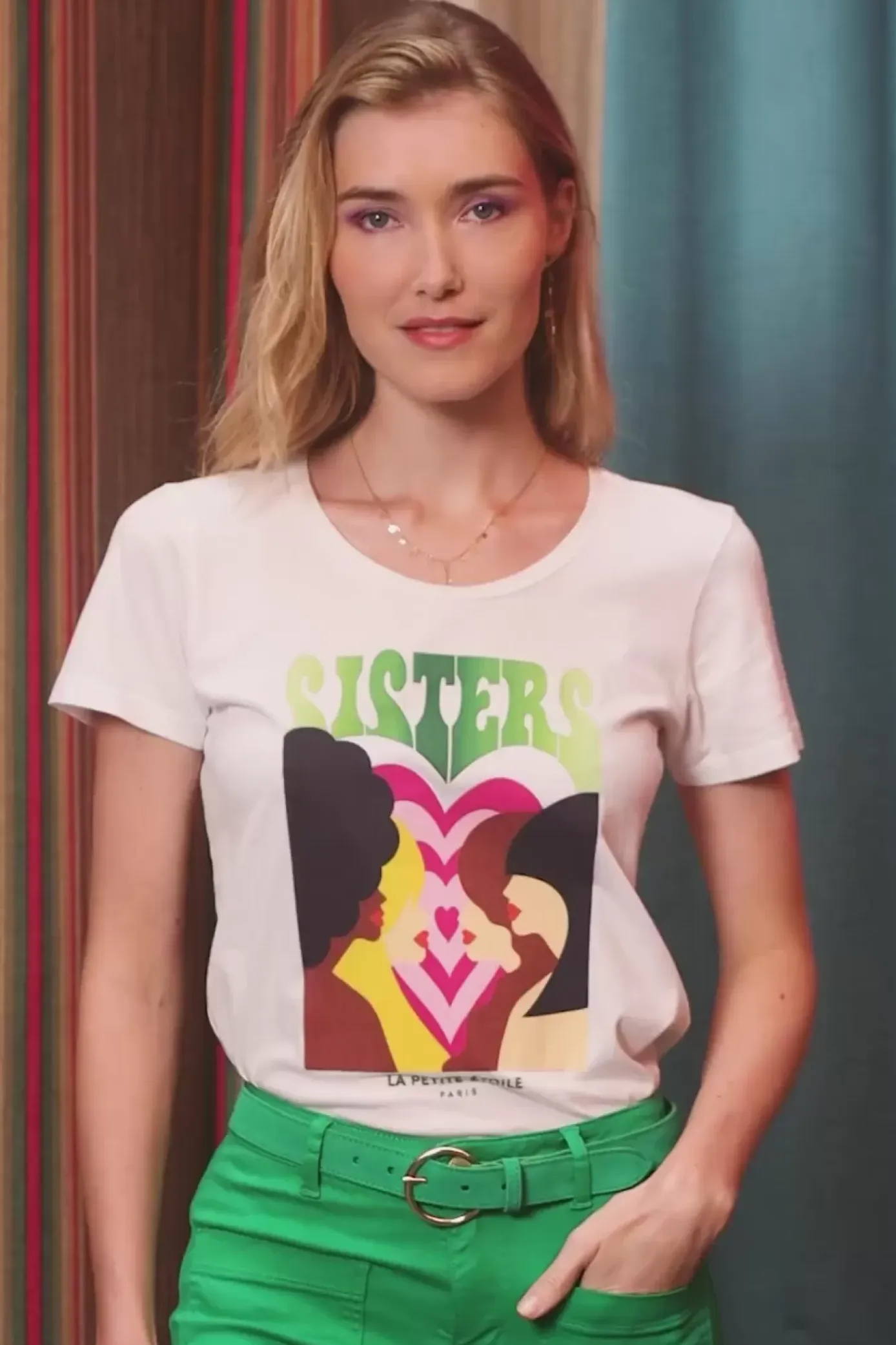 Tops|LA PETITE ÉTOILE T-Shirt Soeurettes Blanc