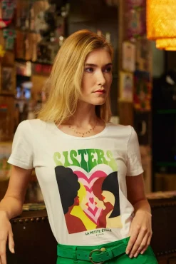 Tops|LA PETITE ÉTOILE T-Shirt Soeurettes Blanc