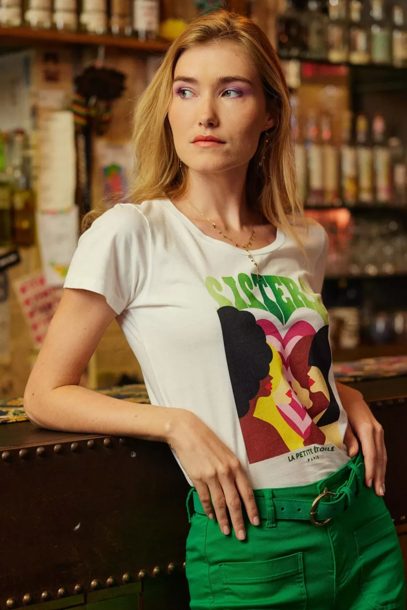 Tops|LA PETITE ÉTOILE T-Shirt Soeurettes Blanc