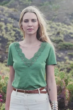 Tops|LA PETITE ÉTOILE T-Shirt Talsmo Kaki