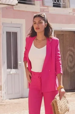 Manteaux & Vestes|LA PETITE ÉTOILE Veste Aileen Fuchsia