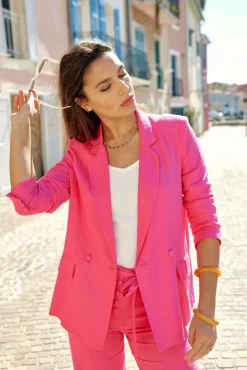 Manteaux & Vestes|LA PETITE ÉTOILE Veste Aileen Fuchsia